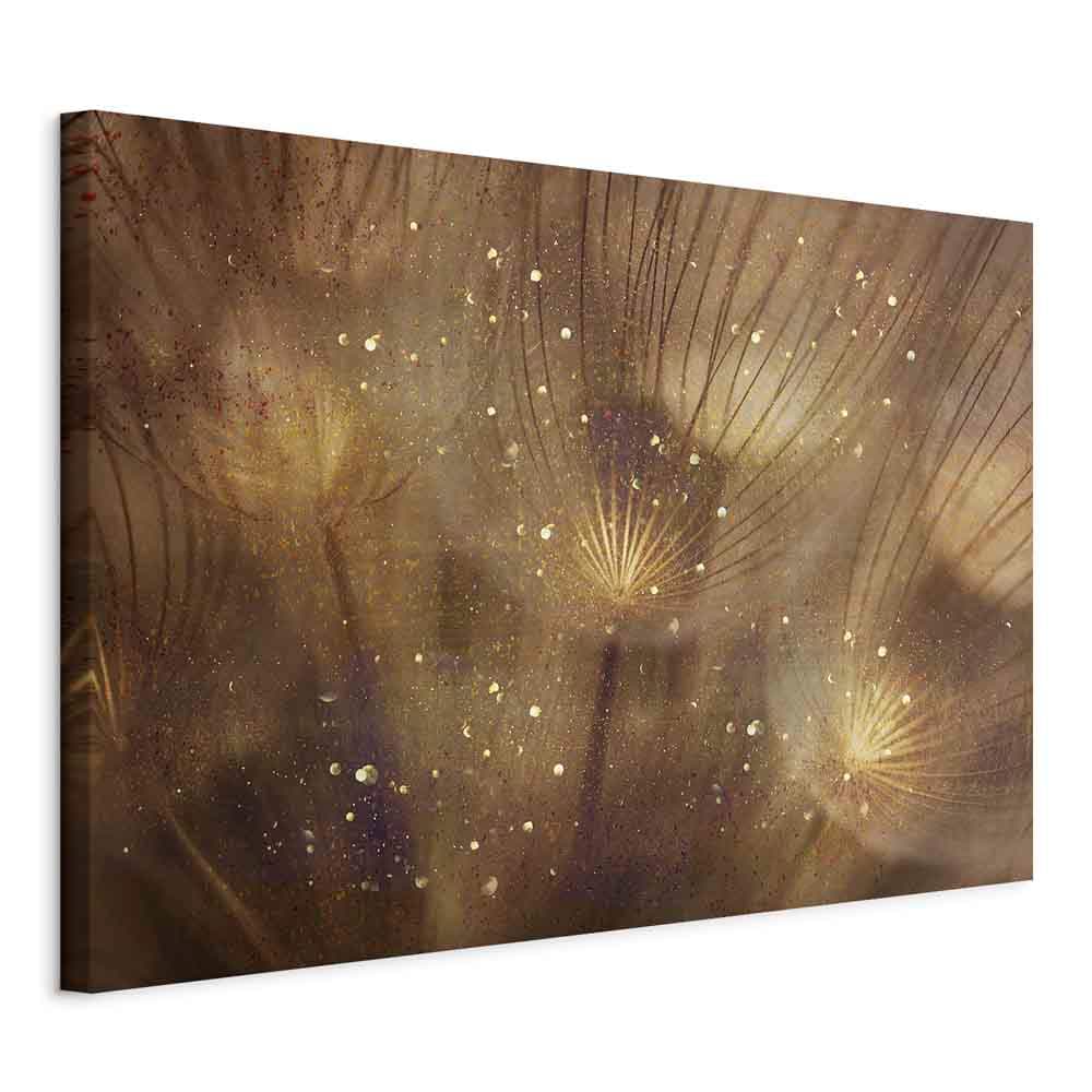 Leinwandbild Złote dmuchawce szeroki 30×20 cm, Standardleinwand