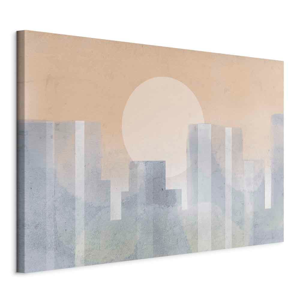 Leinwandbild Nowoczesne miasto szeroki - drugi wariant 90×60 cm, italienische Leinwand