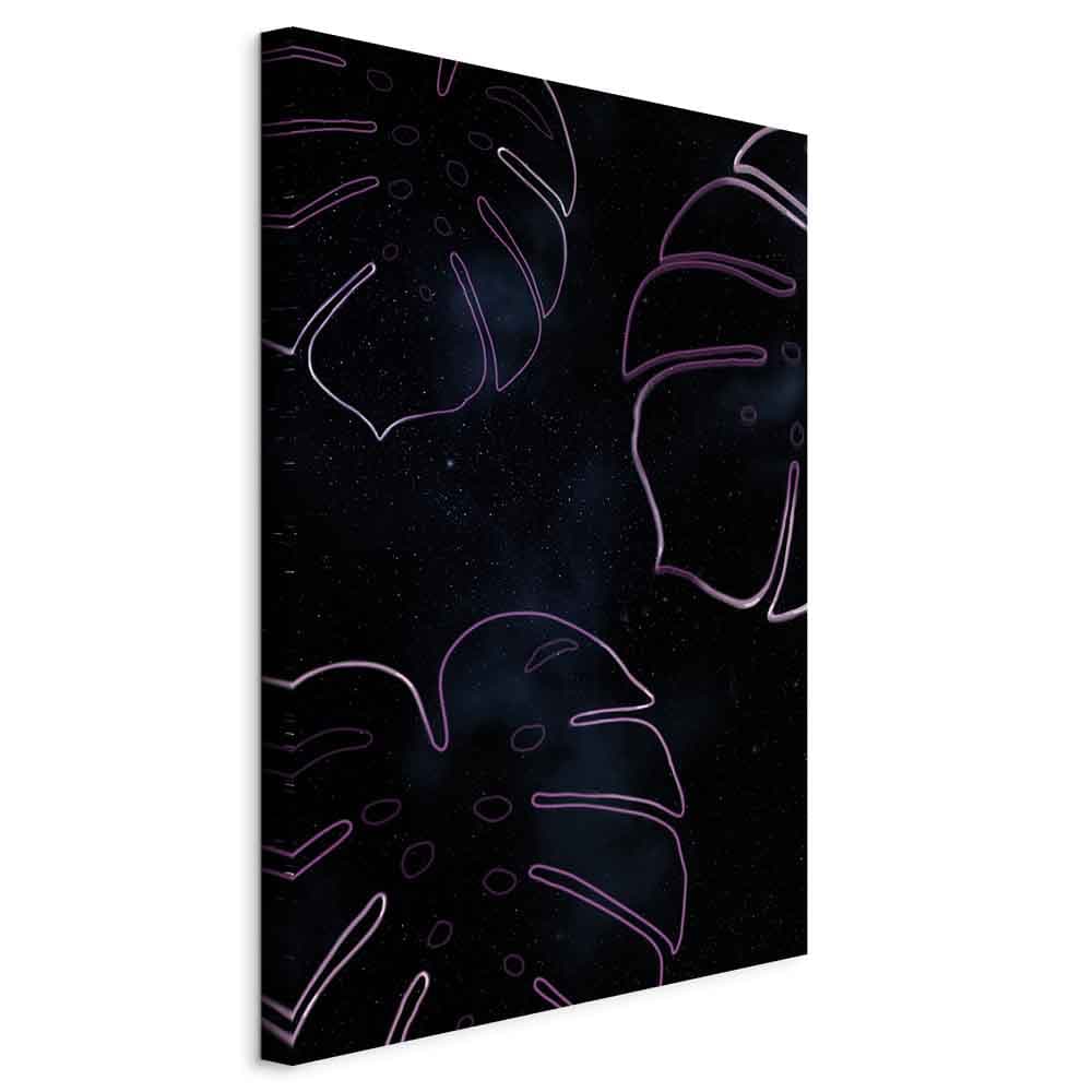 Leinwandbild Galaktyczna monstera 80×120 cm, italienische Leinwand