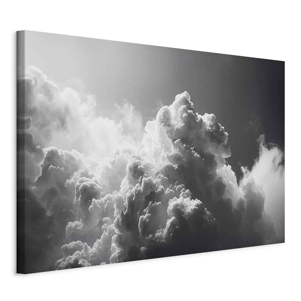 Canvas print Nadzwyczajne zjawisko: Słońce rozświetlające ciemne chmury 30×20 cm, Italian canvas