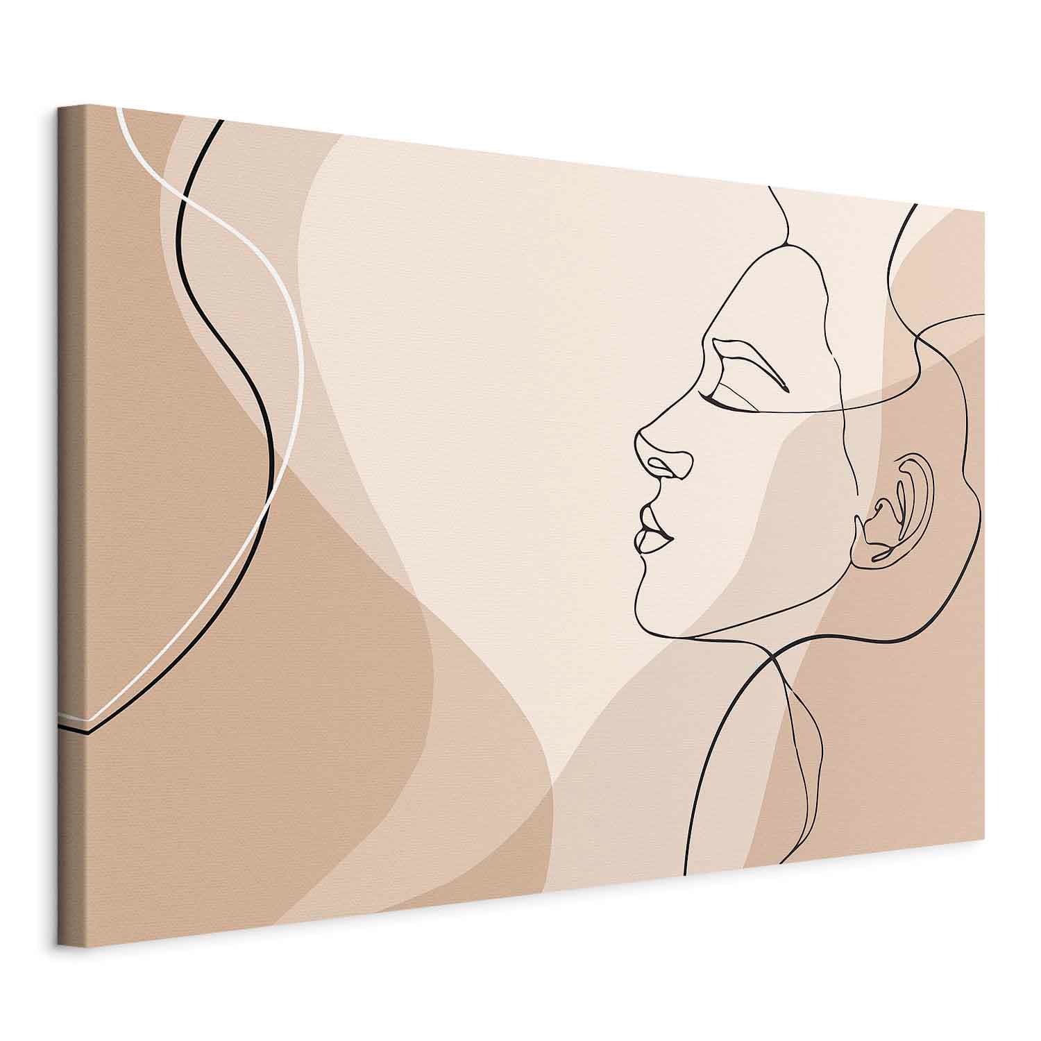 Obraz na płótnie Kobieca linia 30×20 cm, płótno włoskie