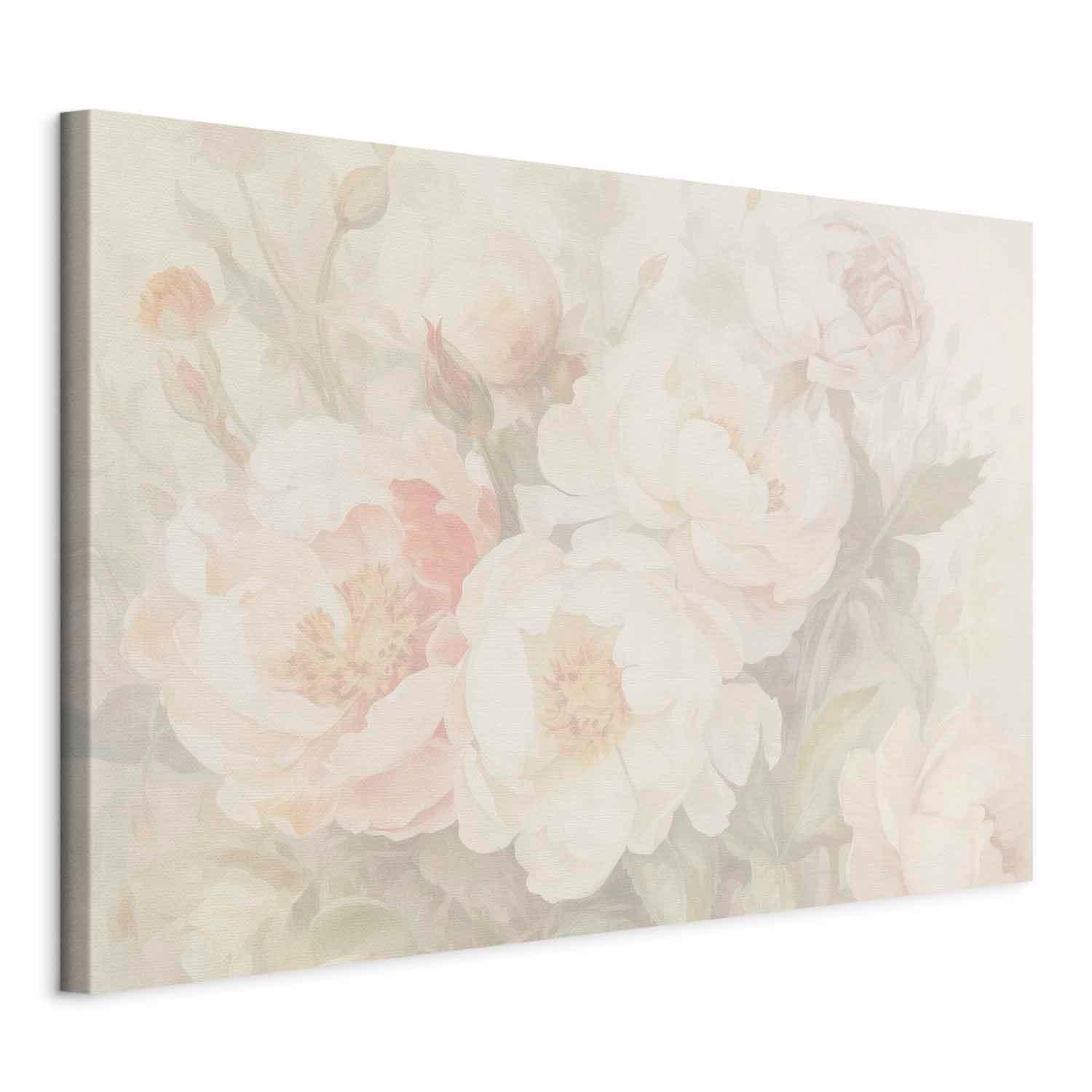 Obraz na płótnie Piwonie we mgle 30×20 cm, płótno standard