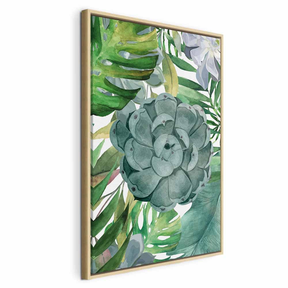 Картина на холсте Tropikalna flora 80×120 см, стандартный холст