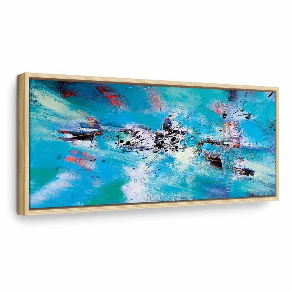 Canvas print Zabawa na śniegu wąski 90×30 cm, standard canvas