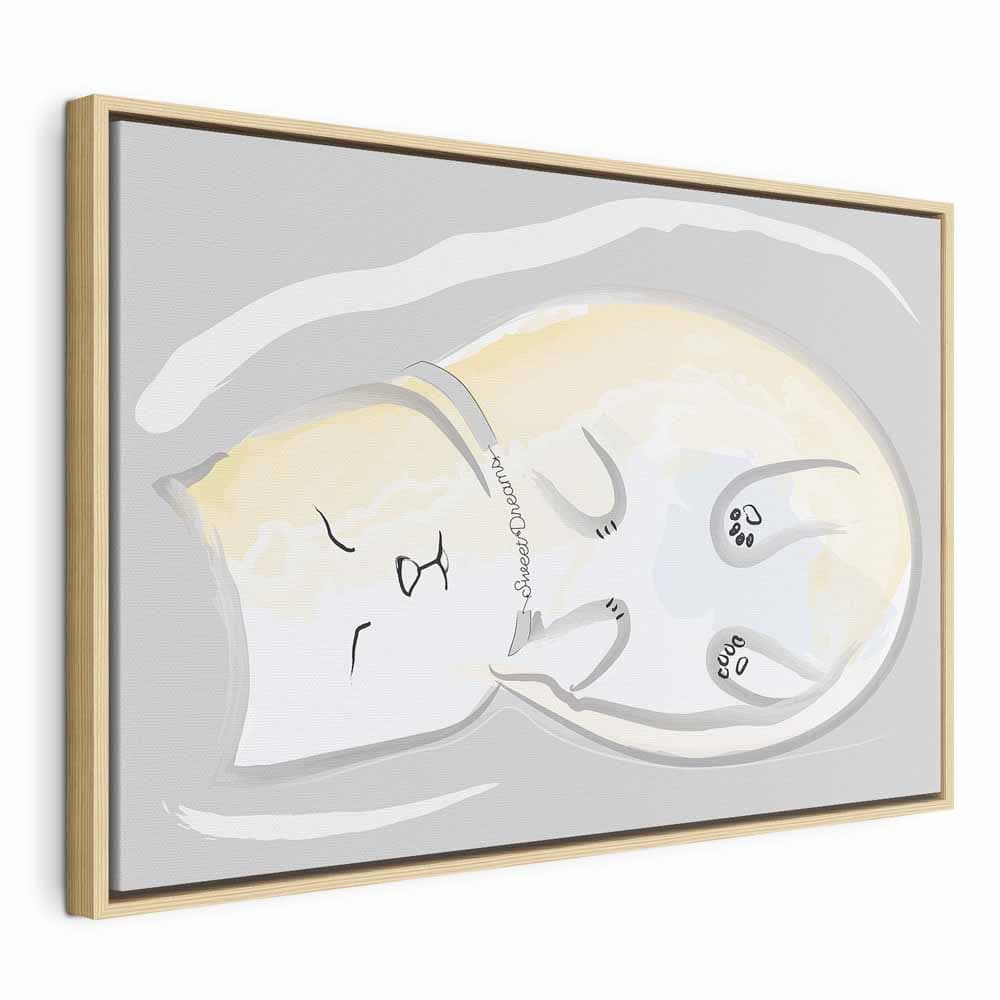 Leinwandbild Śpiący kotek 60×40 cm, Standardleinwand