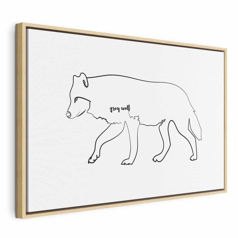 Leinwandbild Wilk szeroki 120×80 cm, Standardleinwand