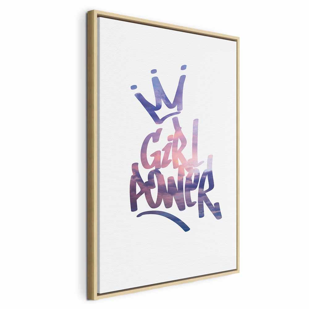 Leinwandbild Girl Power 40×60 cm, Standardleinwand