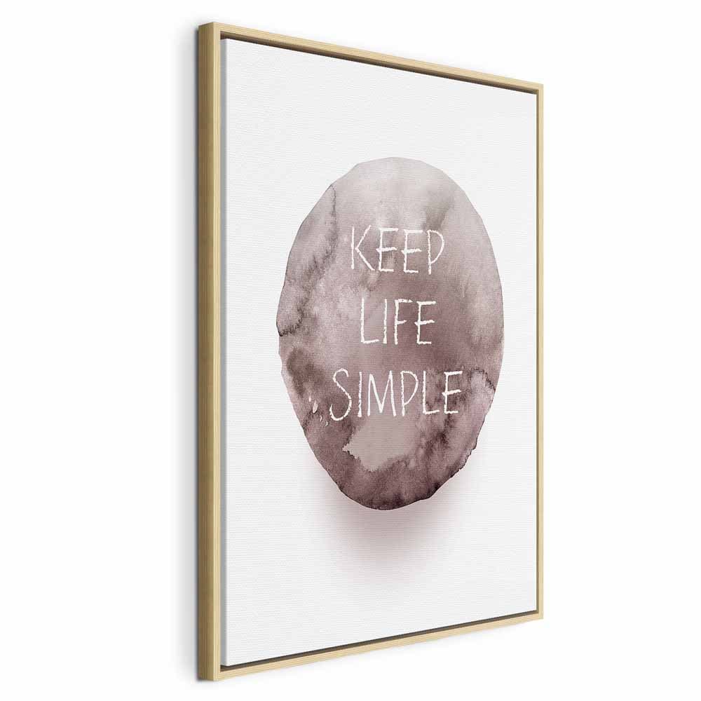 Картина на полотні Keep Life Simple 80×120 см, стандартне полотно