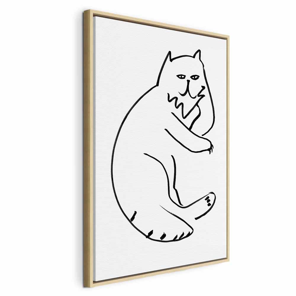 Leinwandbild Koci relaks 80×120 cm, Standardleinwand