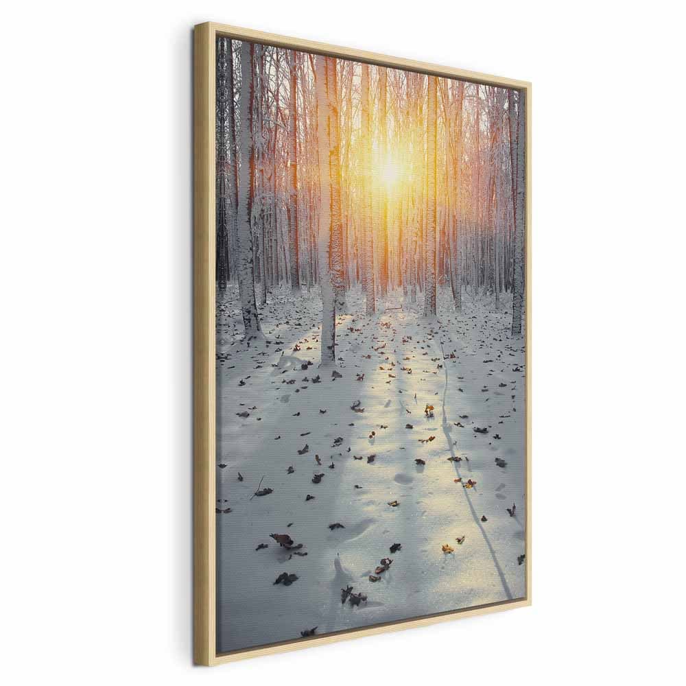 Картина на холсте Zimowe popołudnie 60×90 см, стандартный холст