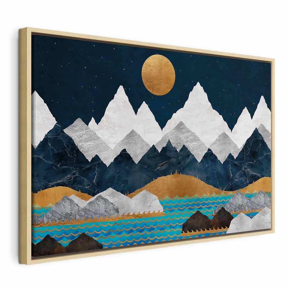 Canvas print Noc w górach szeroki 60×40 cm, standard canvas