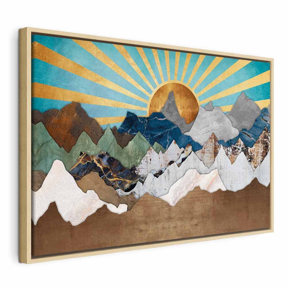 Картина на холсте Poranek w górach szeroki 60×40 см, стандартный холст