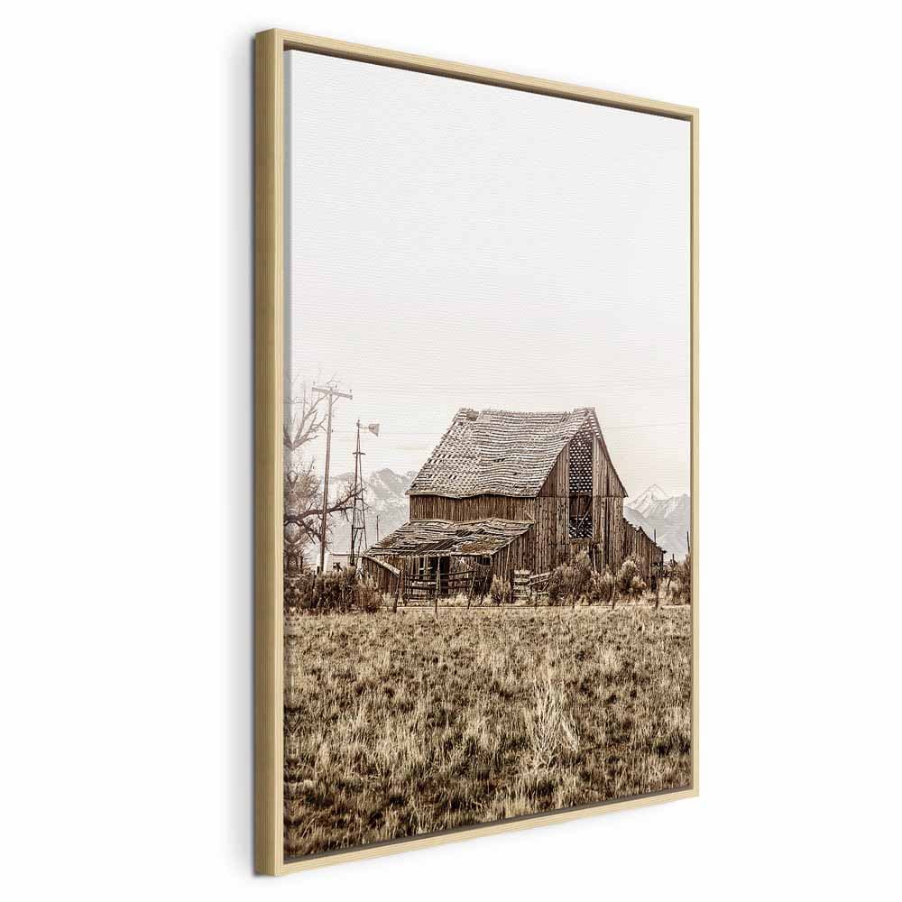 Obraz na płótnie Opuszczone ranczo 60×90 cm, płótno standard