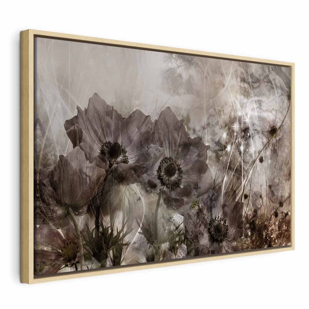 Canvas print Anemony w sepii szeroki 90×60 cm, standard canvas