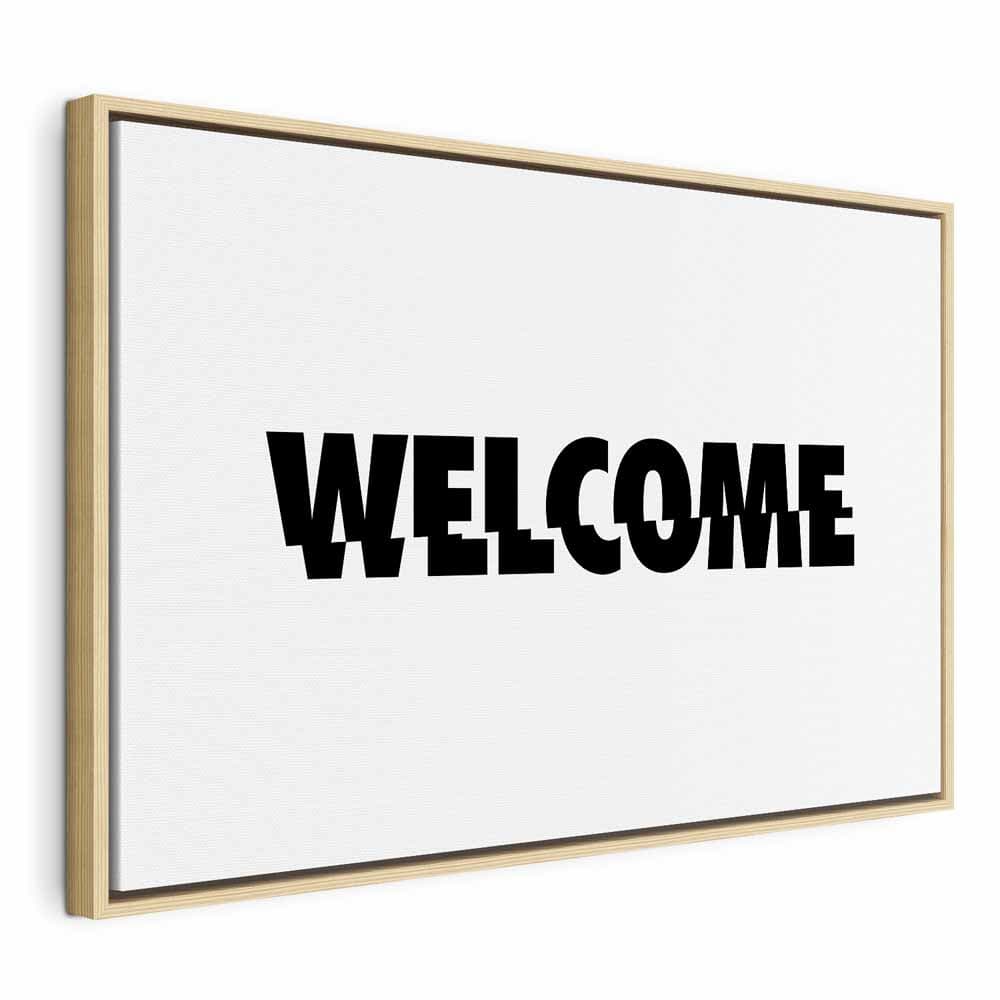 Canvas print Welcome szeroki 120×80 cm, standard canvas