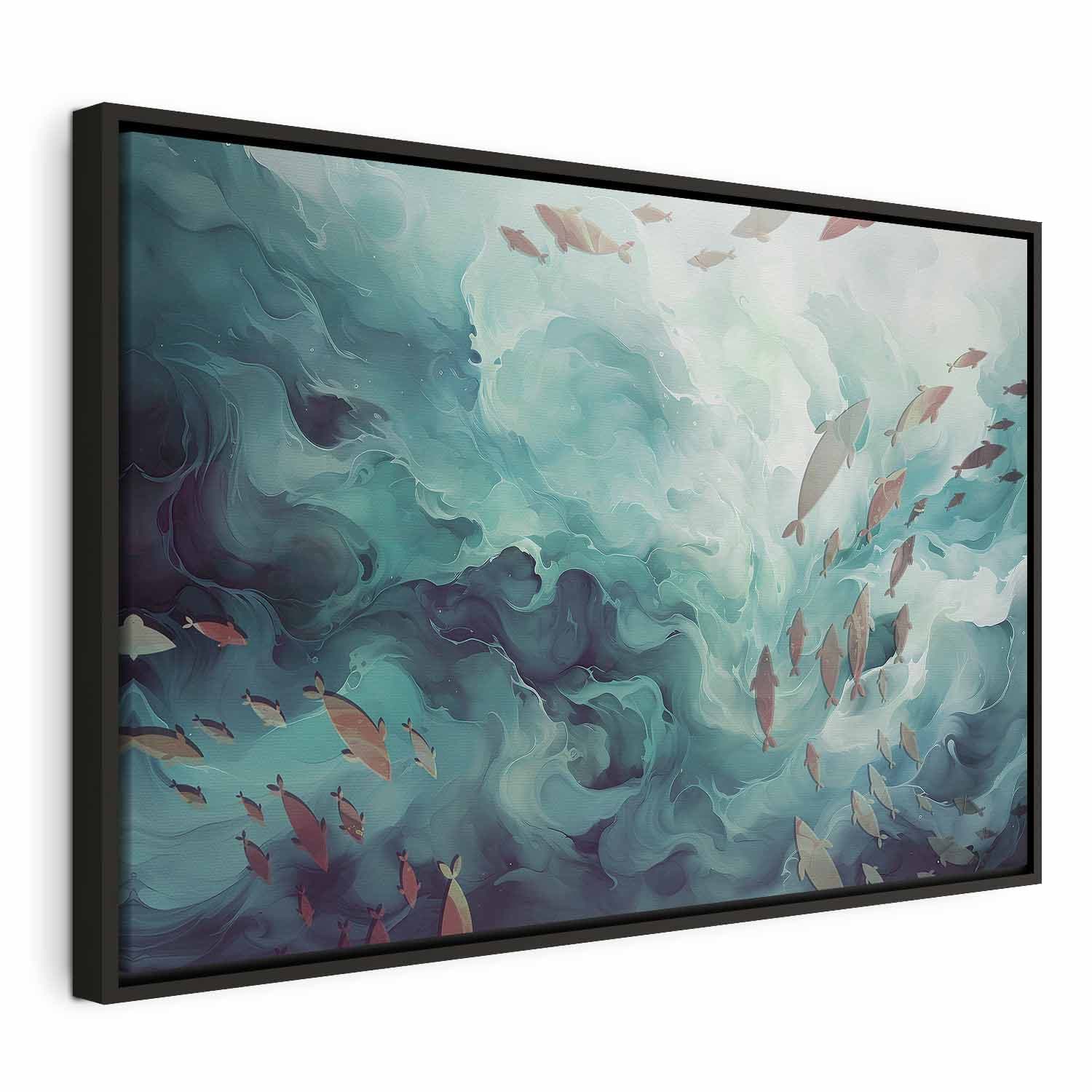 Leinwandbild Ryby w oceanie 120×80 cm, Standardleinwand