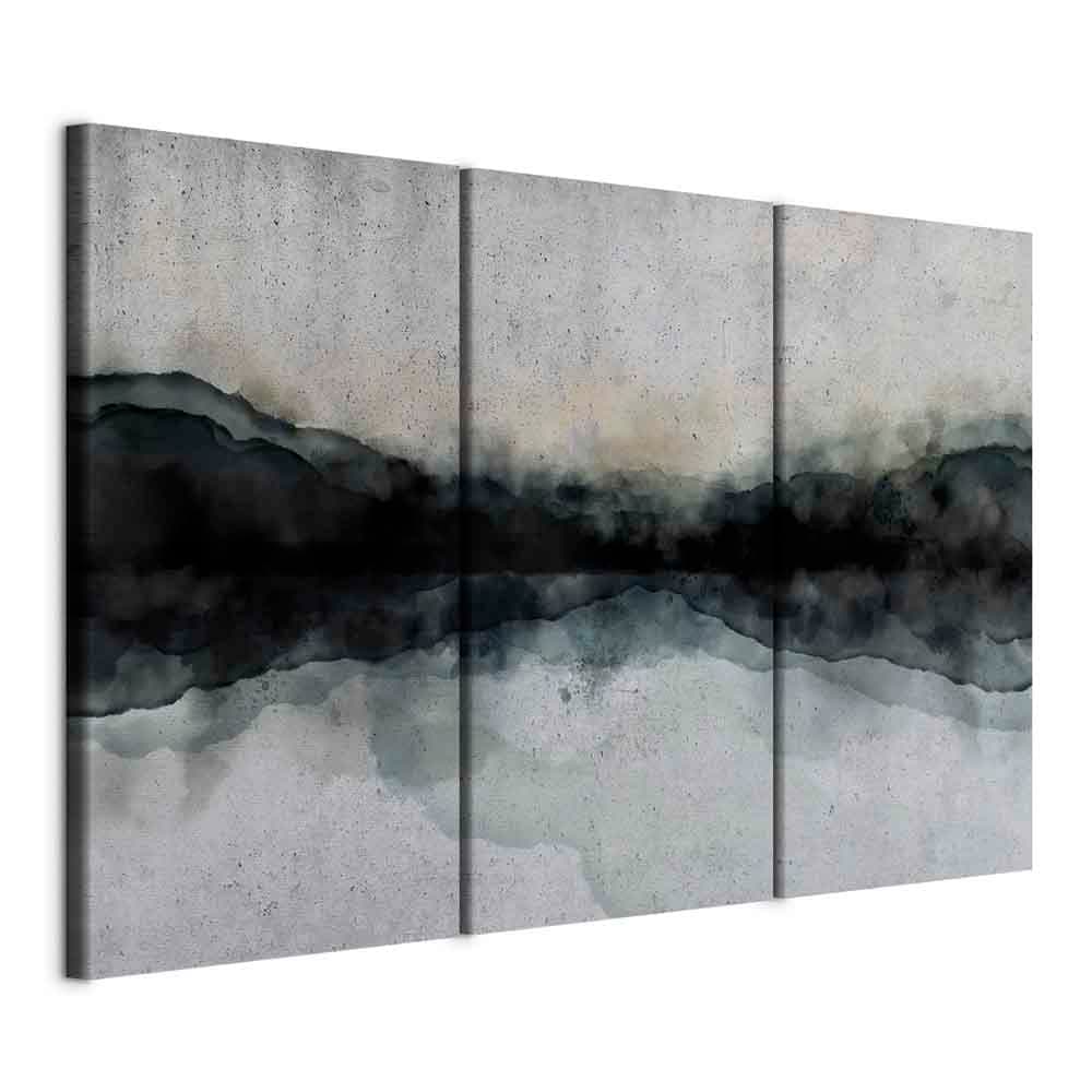 Obraz na płótnie Górska tafla jeziora 120×80 cm, płótno standard