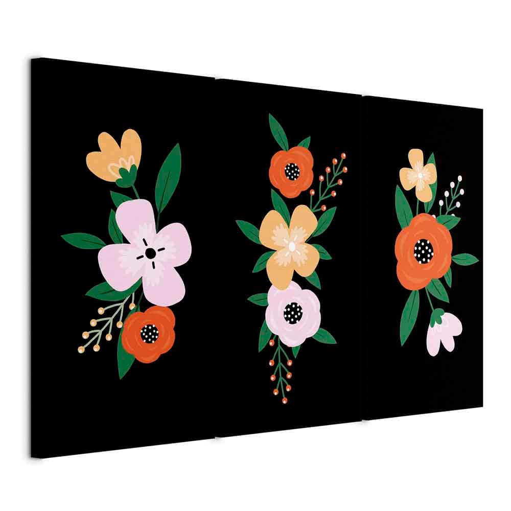 Obraz na płótnie Kolorowy rozkwit 60×90 cm, płótno włoskie