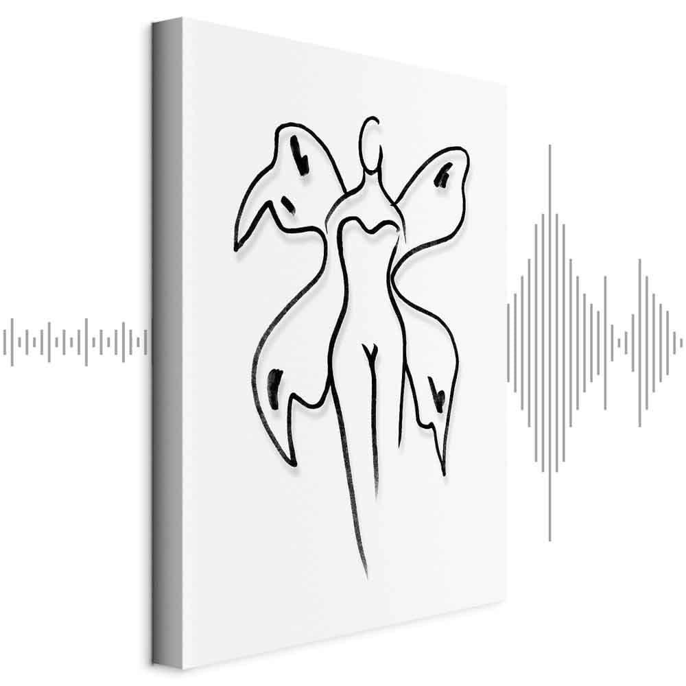 Leinwandbild Kobieta motyl 40×60 cm, Standardleinwand