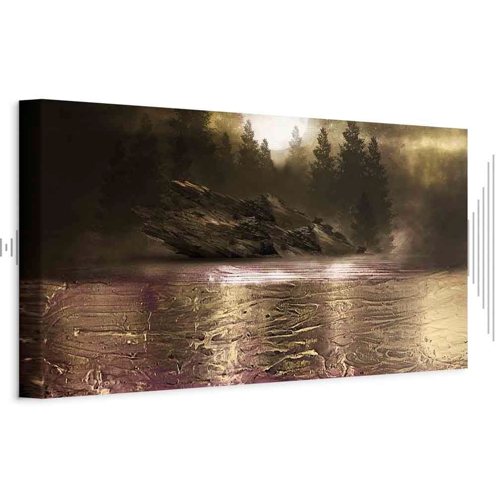 Obraz na płótnie Kontemplacja wąski - pierwszy wariant 120×40 cm, płótno standard