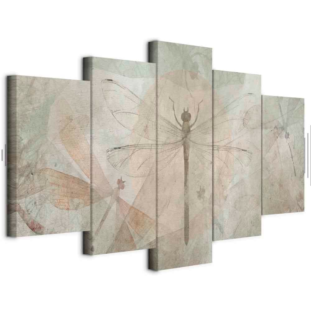 Leinwandbild Ważki szeroki 200×100 cm, Standardleinwand