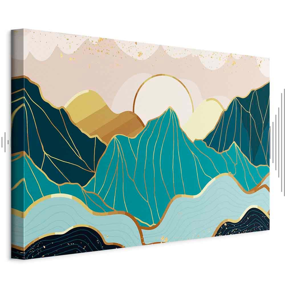 Leinwandbild Zielone pastwiska szeroki 90×60 cm, Standardleinwand