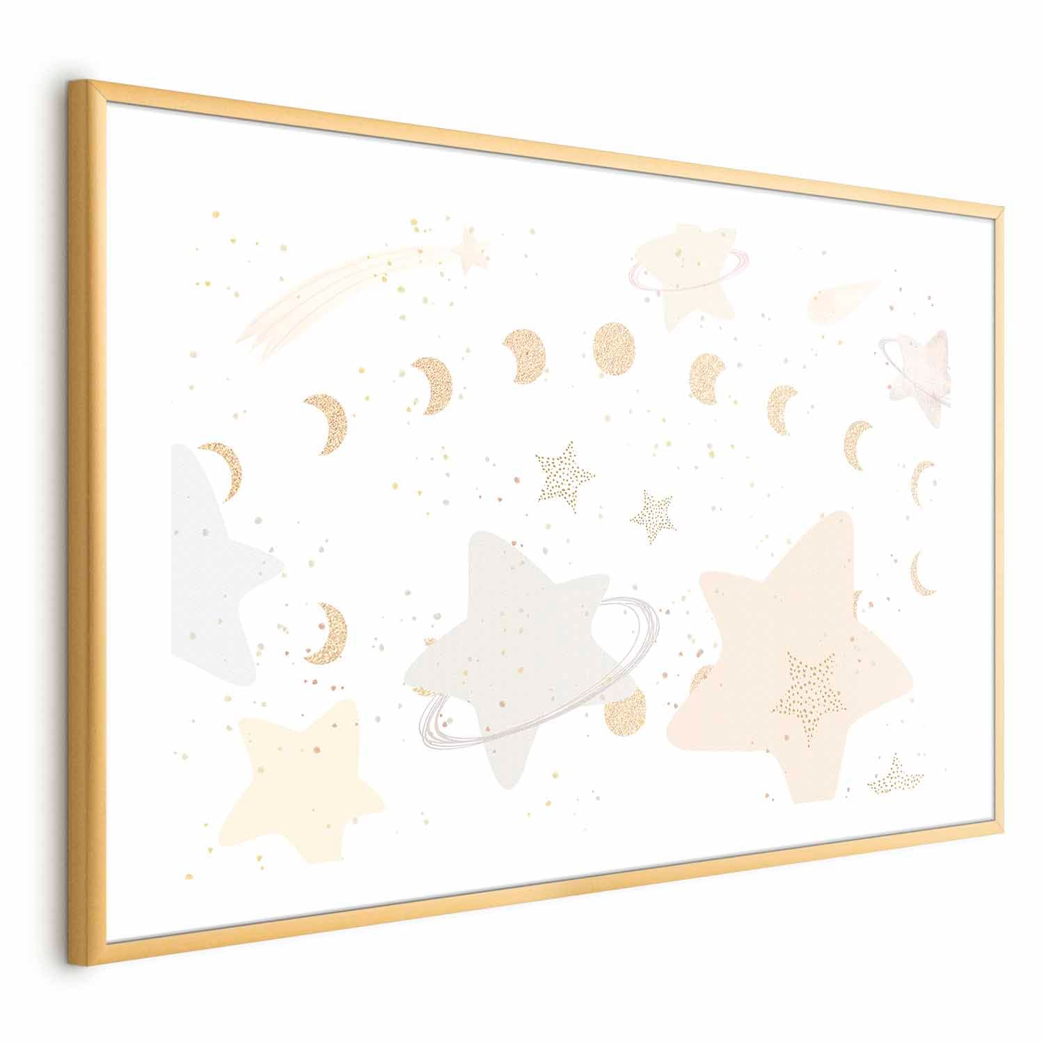Plakat Księżyc i gwiazdy 60×40 cm
