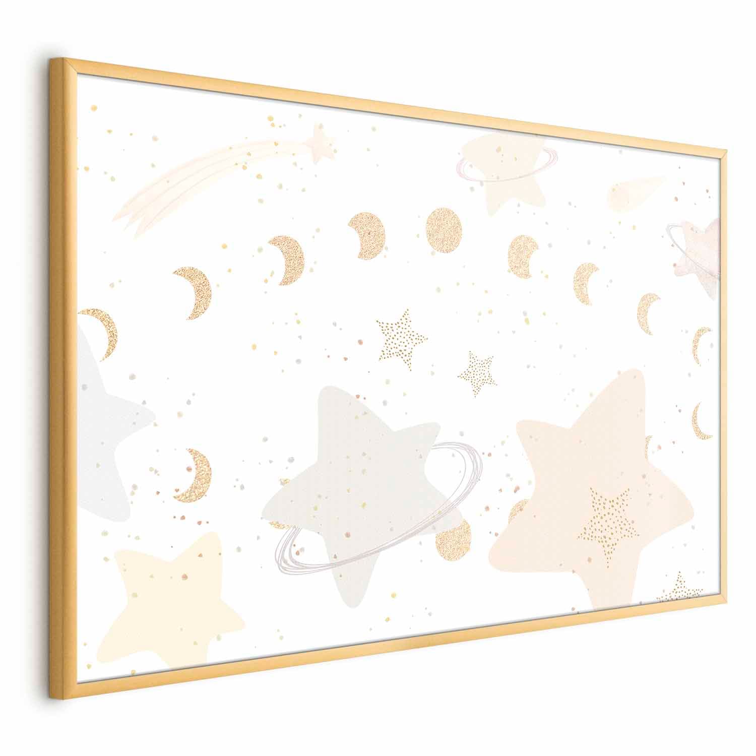 Plakat Księżyc i gwiazdy 30×21 cm