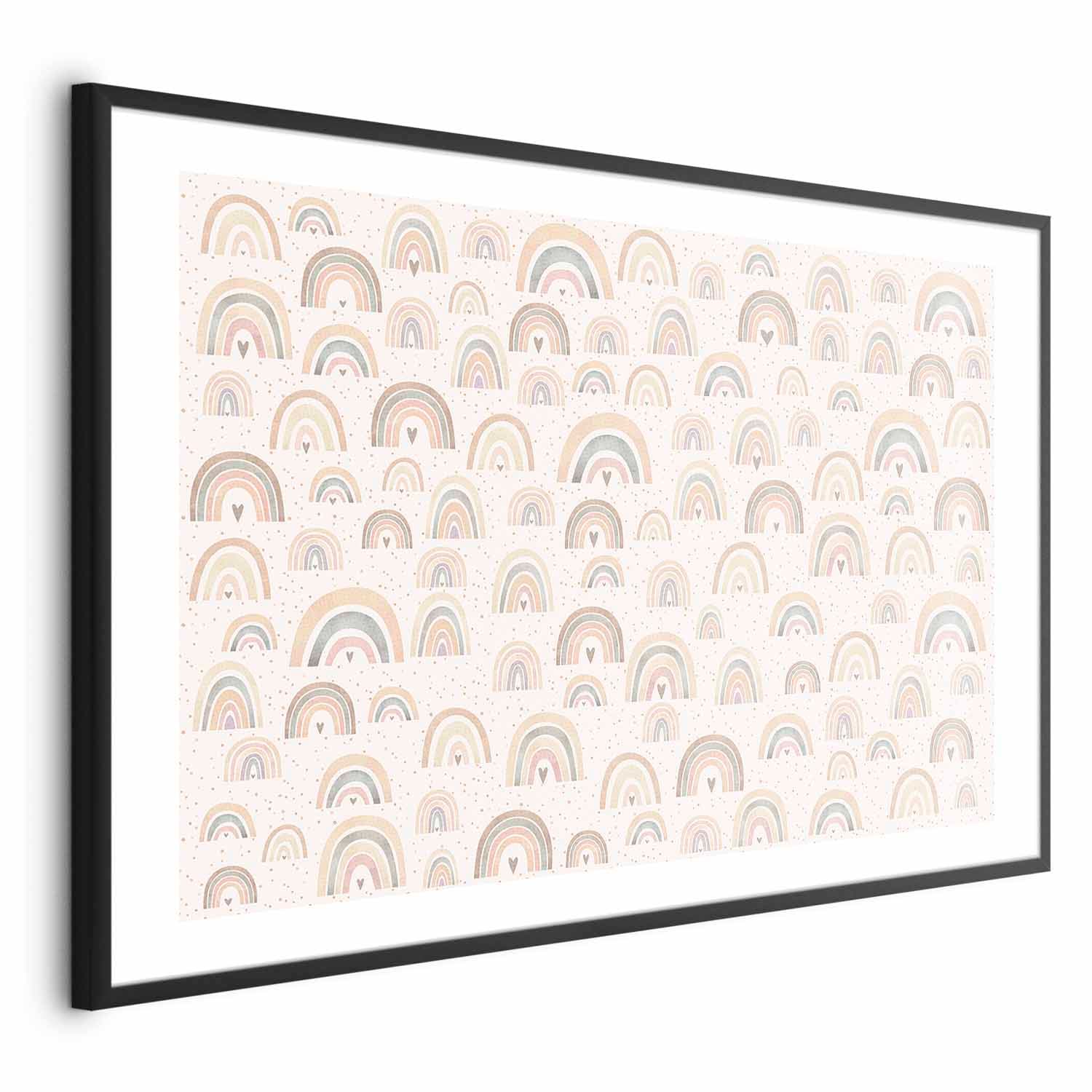 Plakat Tęcze i serca 30×21 cm