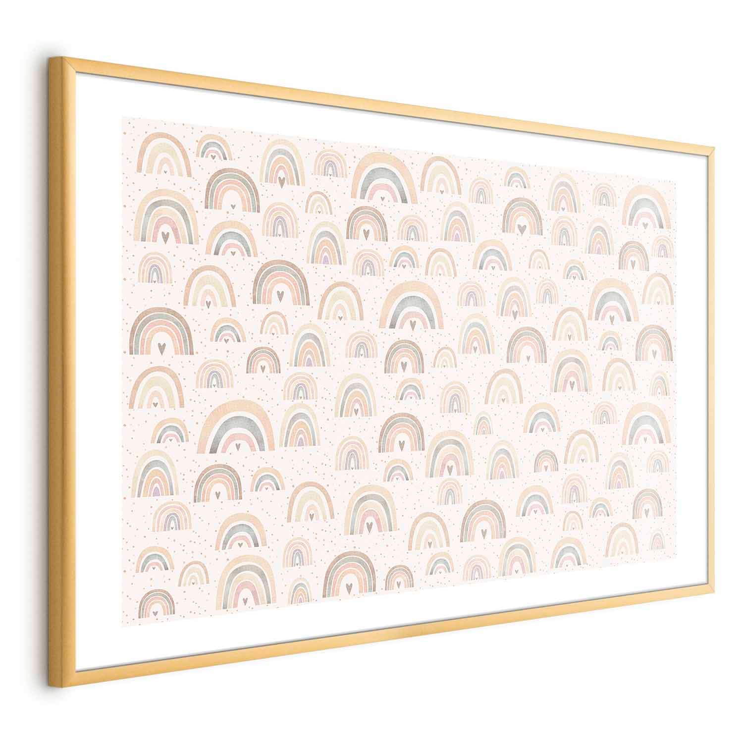 Plakat Tęcze i serca 60×40 cm