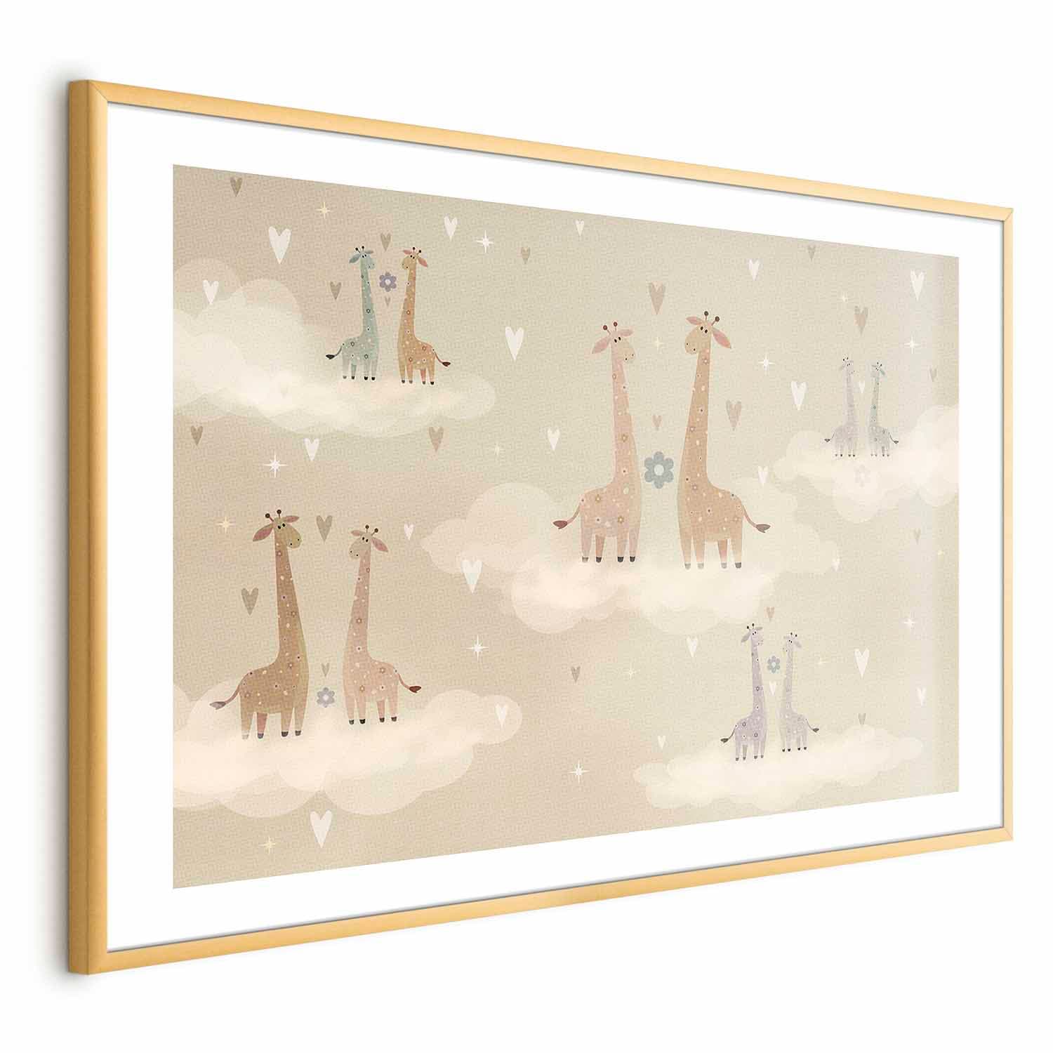 Plakat Zakochane żyrafy 60×40 cm