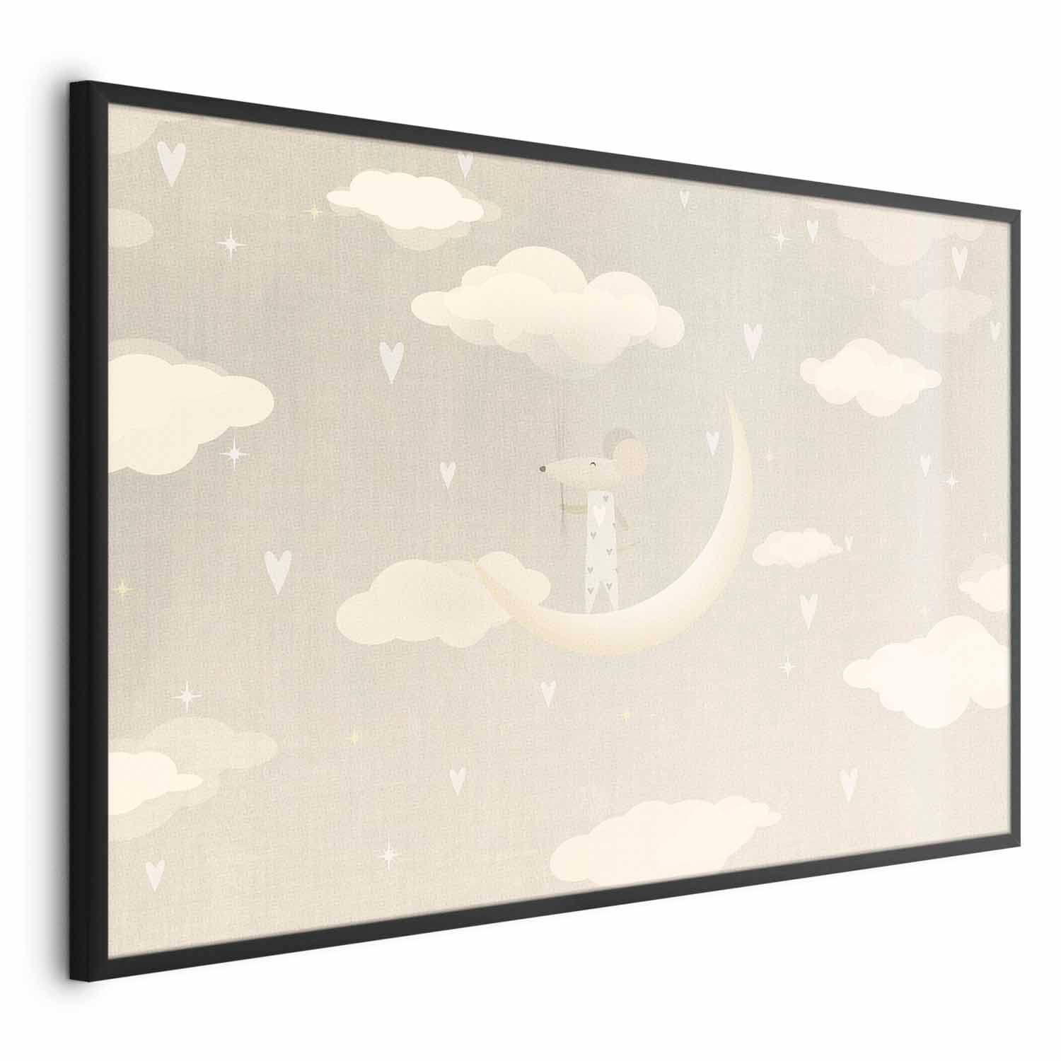 Plakat Myszka na księżycu 30×21 cm