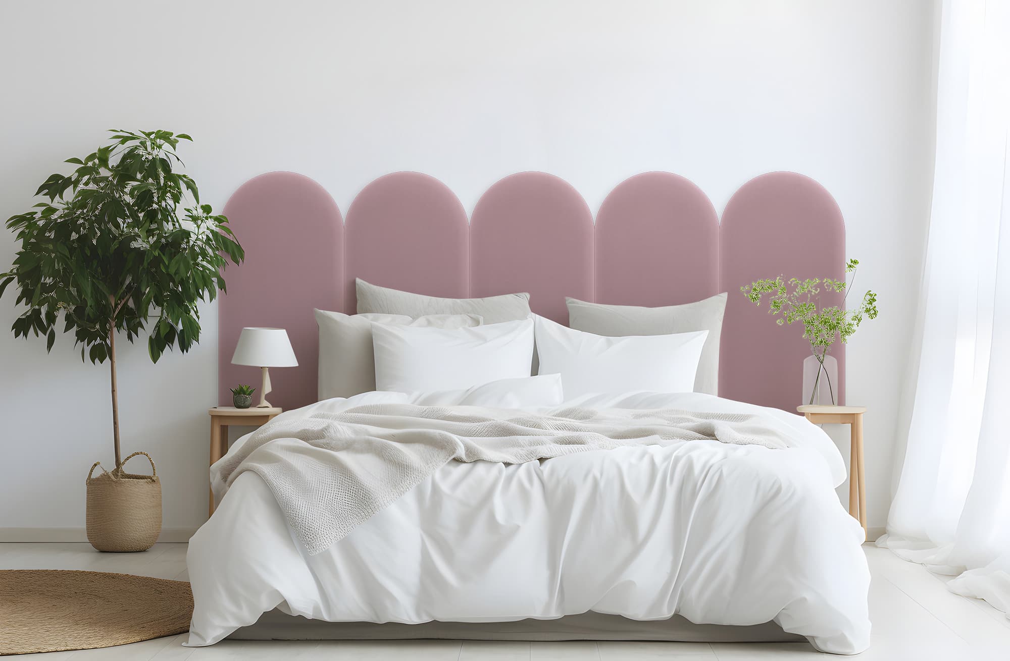 Мягкая панель Magic Velvet Różowy 30cm 30×60 см