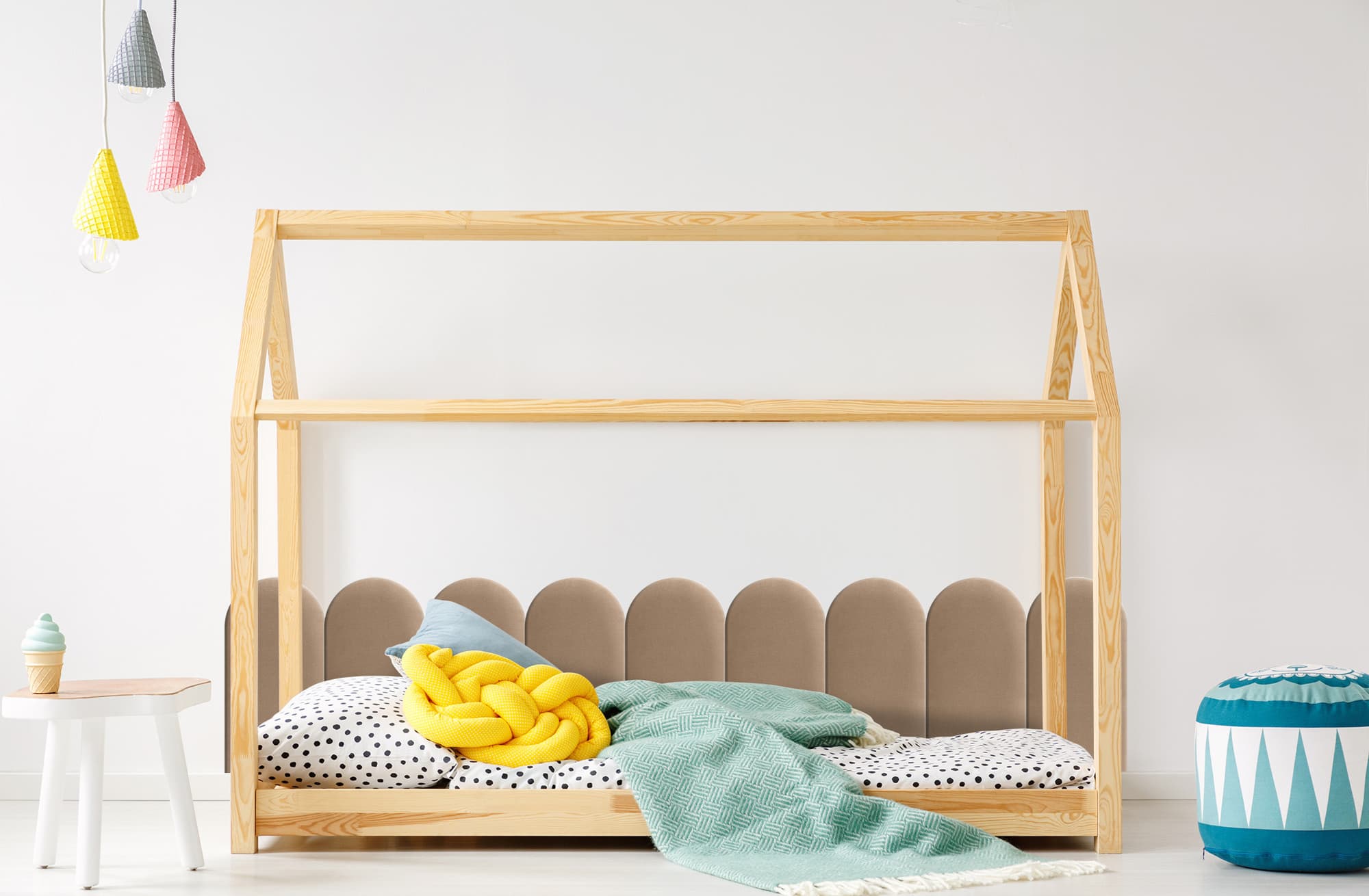 Polsterpaneel Beżowy 30cm 30×60 cm