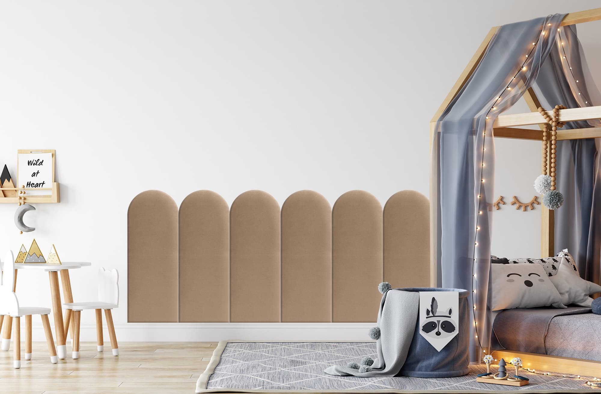 Мягкая панель Beżowy 30cm 30×80 см