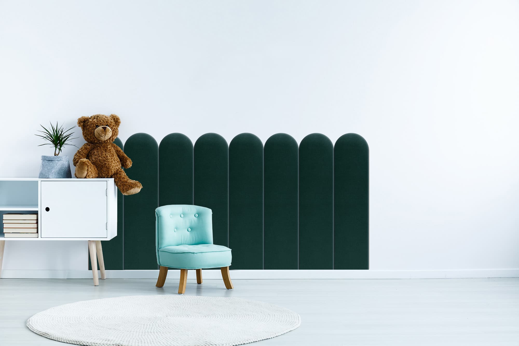Мягкая панель Turkusowy 20cm 20×80 см