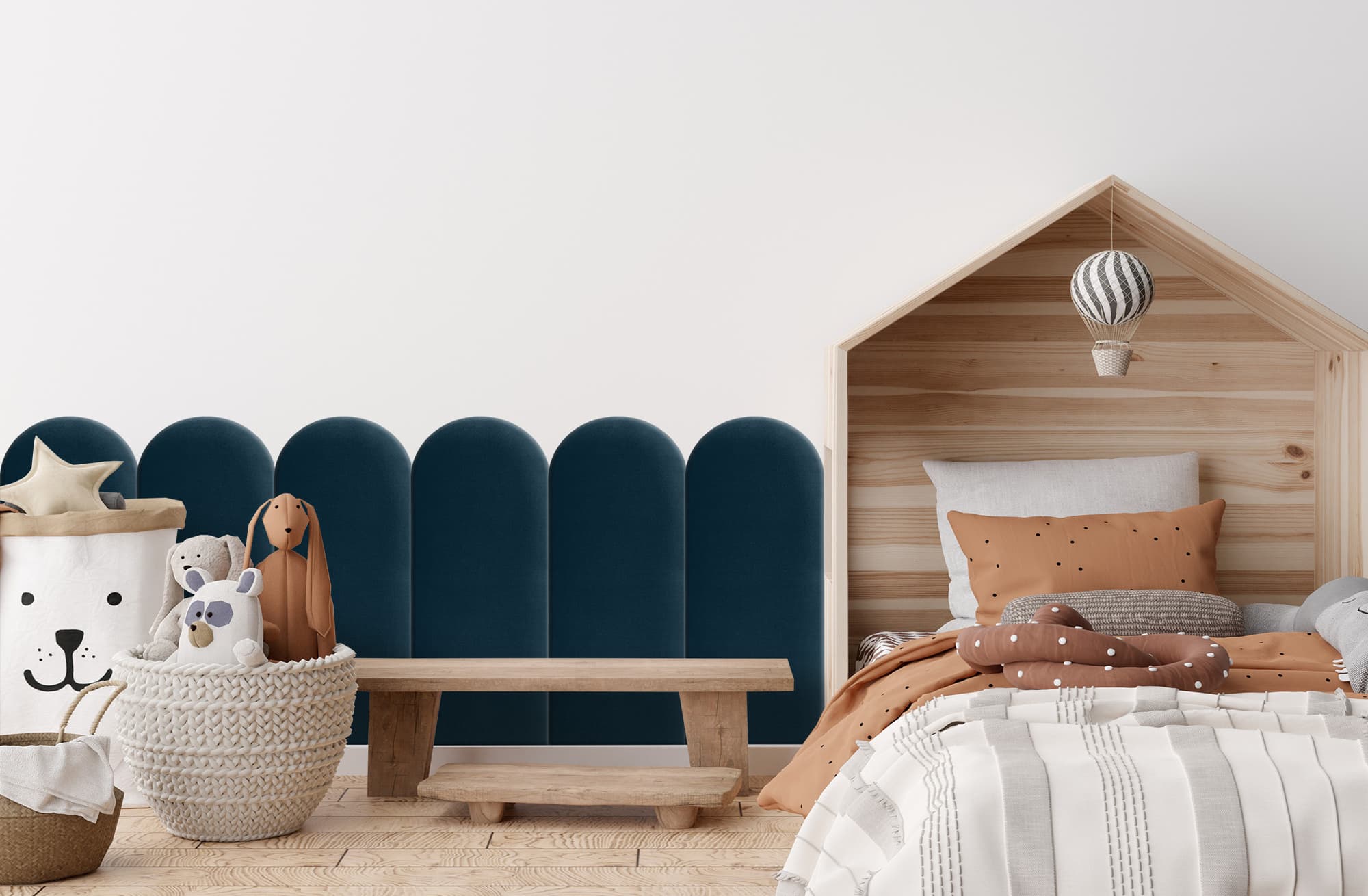 Мягкая панель Granatowy 30cm 30×80 см