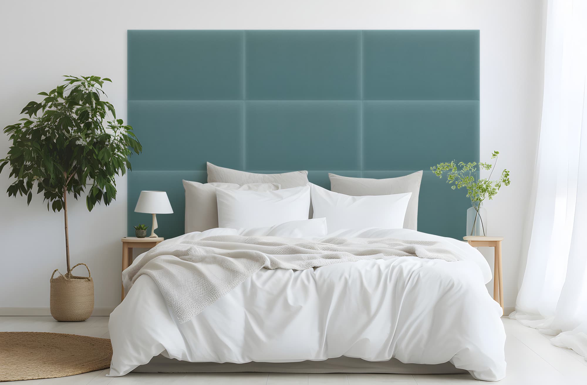 Panel tapicerowany Magic Velvet Lazurowy 50×40 cm