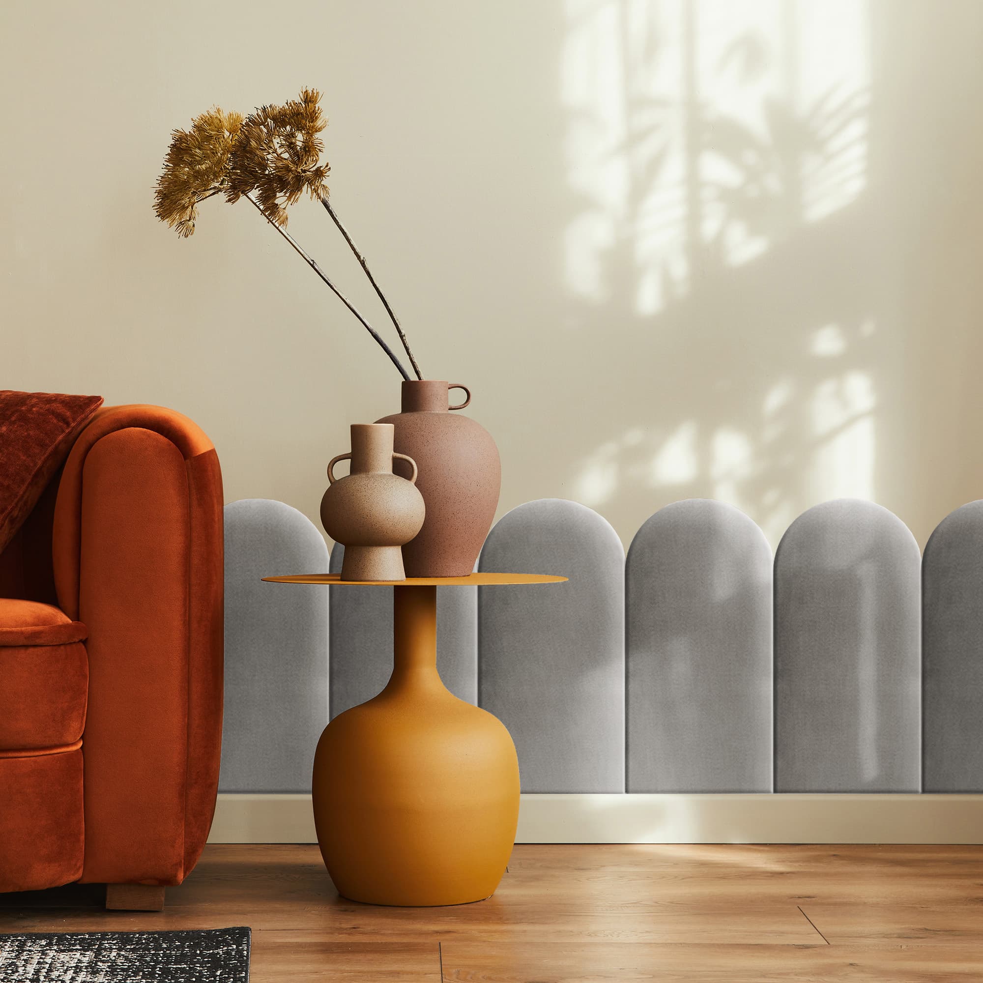 Upholstered panel Jasny Szary 30cm 30×60 cm