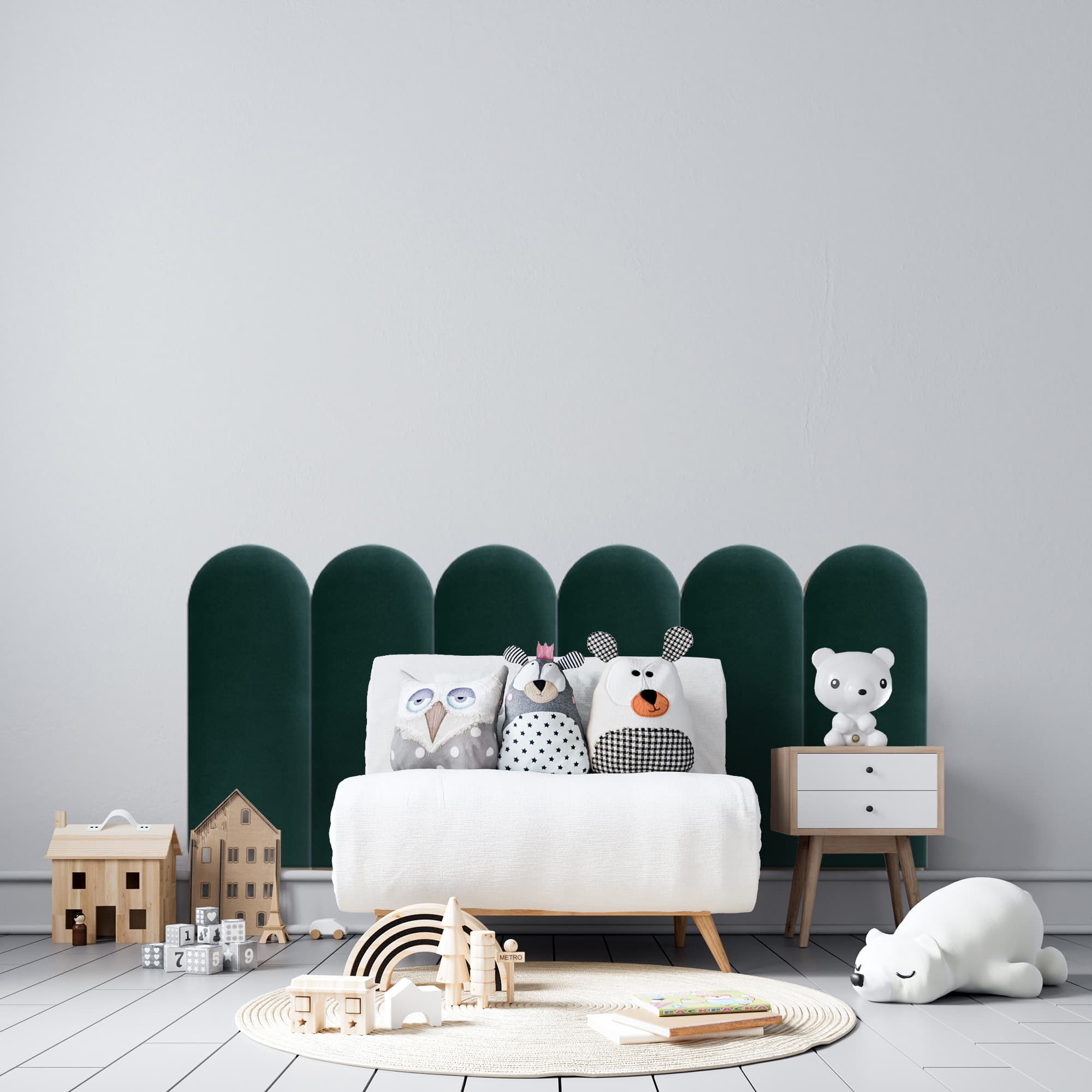 Мягкая панель Turkusowy 30cm 30×80 см