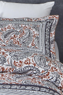 Elegancka etno pościel boho 200x220, 6 części 100% ekologiczna bawełna, model YAKUT